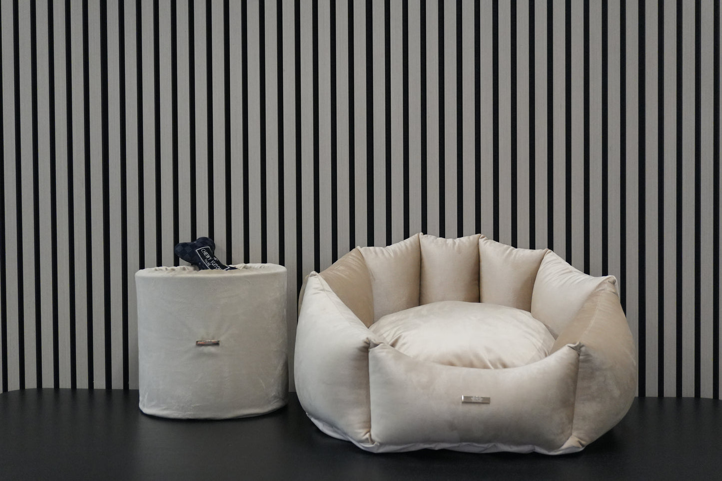 Hondenmand – Shell Beige Velours