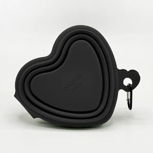 Cocopup London - Heart Bowl Zwart