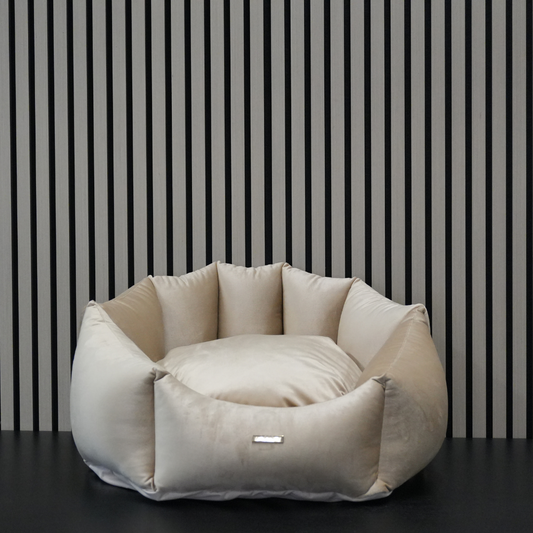 Hondenmand – Shell Beige Velours