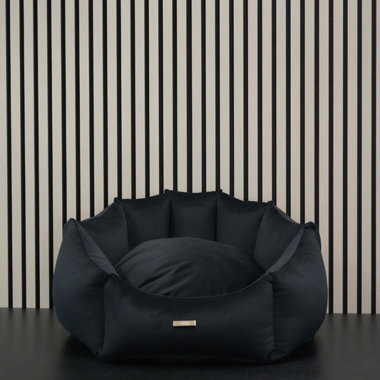 Hondenmand – Shell Zwart Velours