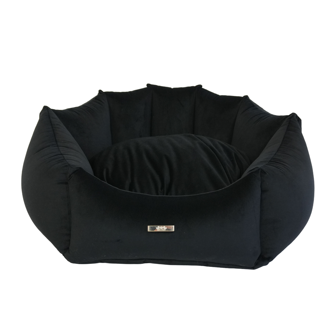 Hondenmand – Shell Zwart Velours