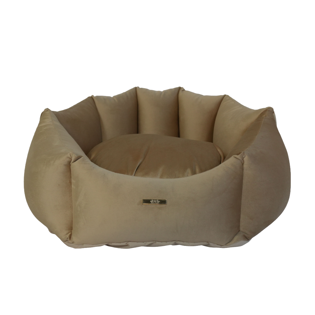 Hondenmand – Shell Beige Velours
