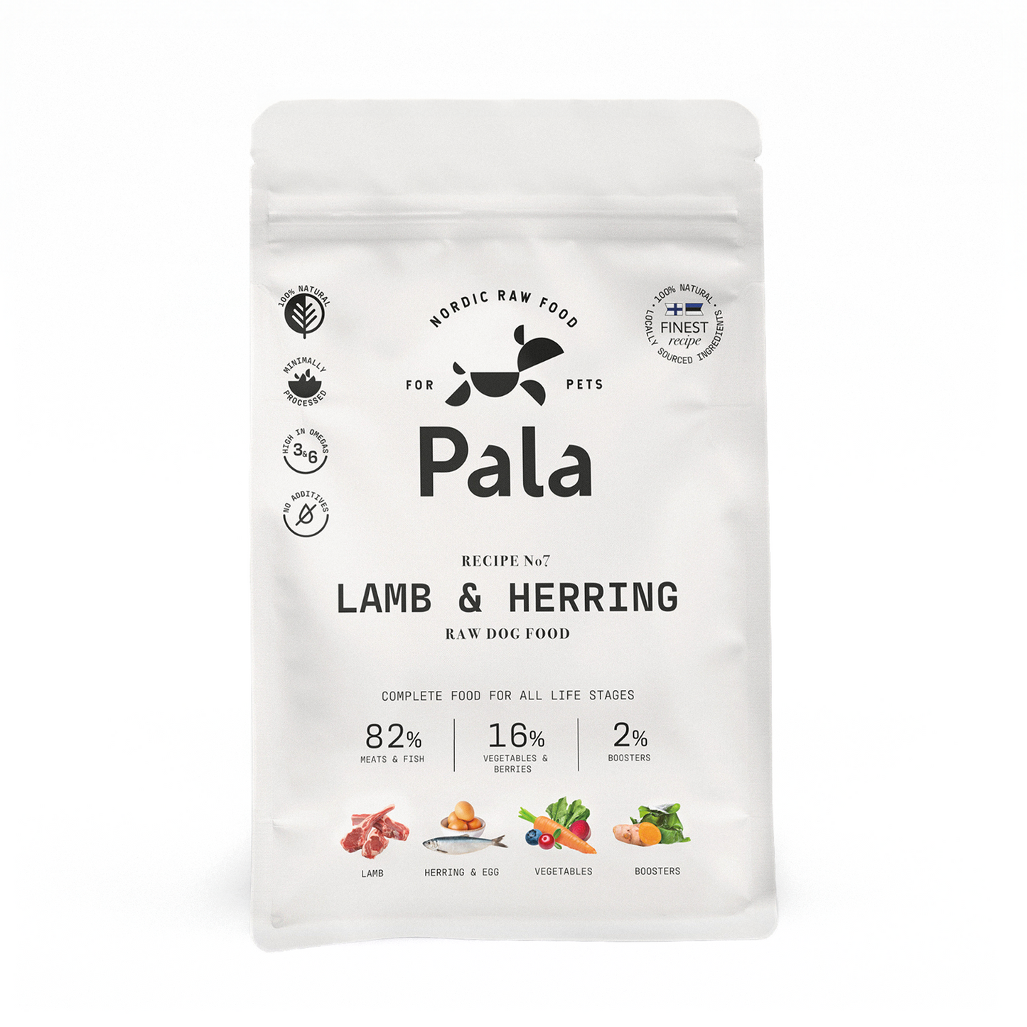 PALA gedroogd hondenvoer - recept # 7 Lam & Haring